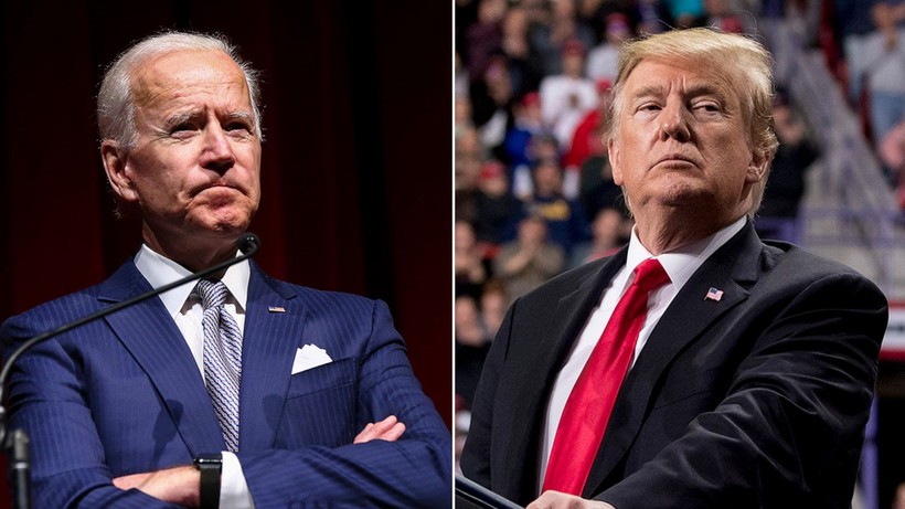 Joe Biden đang dẫn trước Trump tới 13 điểm trong kết quả thăm dò toàn quốc (Ảnh: ABC News)