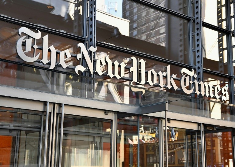 Tờ New York Times bị ông Trump tố là có hành động “phản quốc rõ ràng” (Ảnh: AP)