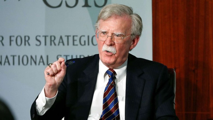 Ông John Bolton trong bài phát biểu tại CSIS, Washington (Ảnh: ABC News)