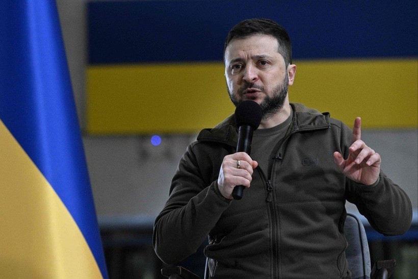 Tổng thống Ukraine Volodymyr Zelensky (Ảnh: AFP)