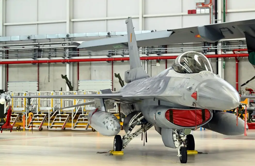 Một trong số những chiến đấu cơ F-16 của Bỉ (Ảnh: Getty)