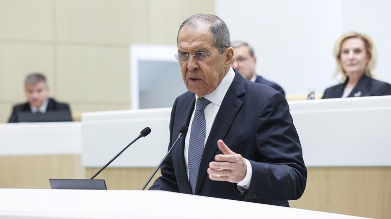 Ngoại trưởng Nga Sergey Lavrov tại Hội đồng Liên bang Nga ở Moscow, ngày 14/5 (Ảnh: Sputnik)