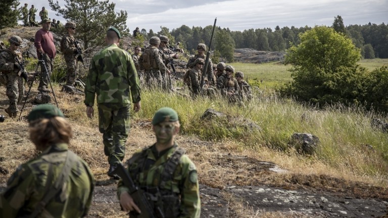 Quân Mỹ tham gia cuộc tập trận của NATO gần Stockholm, Thụy Điển ngày 11/6/2024 (Ảnh: Getty)