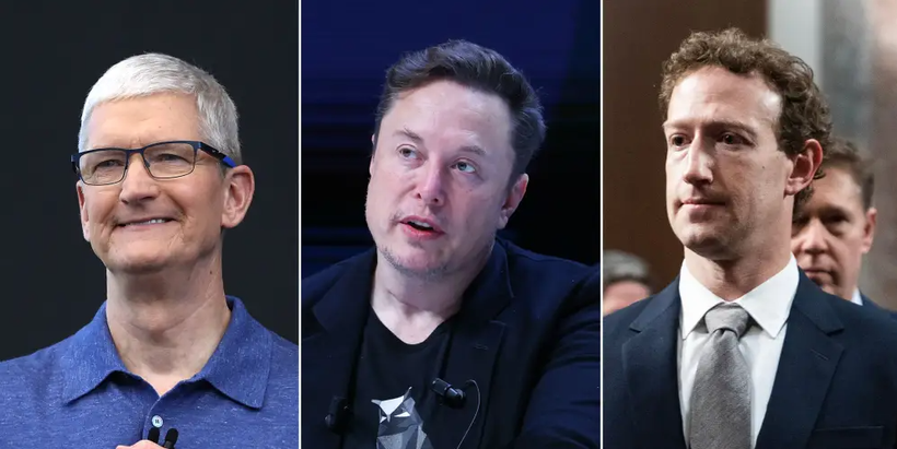 Các CEO công nghệ Tim Cook, Elon Musk và Mark Zuckerberg đã lên mạng xã hội để lên án vụ xả súng hôm 13/7 tại sự kiện tranh cử của ông Trump (Ảnh: Getty)