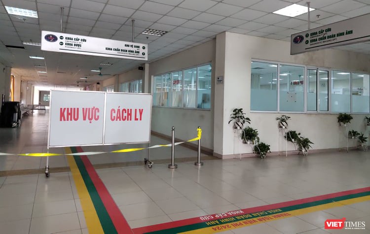 Khu vực cách ly tại Bệnh viện Bệnh Nhiệt đới Trung ương cơ sở 2. Ảnh: Minh Thúy