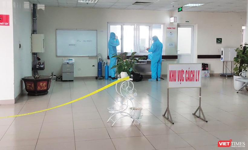 Khu vực cách ly tại Bệnh viện Bệnh Nhiệt đới Trung ương cơ sở 2. Ảnh: Minh Thúy 