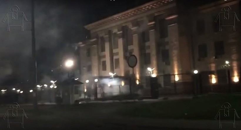Đại sứ quán Nga tại Kiev, Ucraine bị tấn công