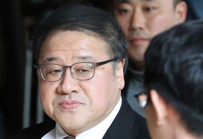 Cựu Thư ký Ahn Jong-beom của Tổng thống Hàn Quốc Park Geun-hye. (Nguồn: AP).