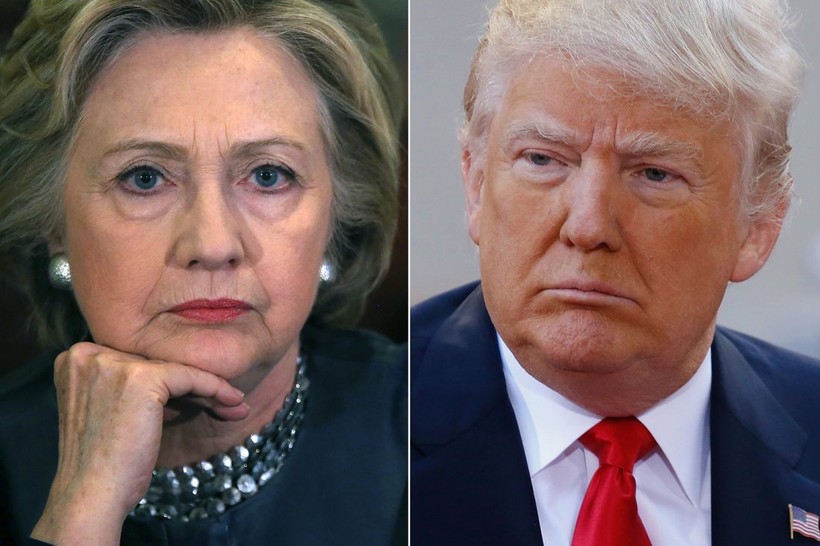 Bà Hillary Clinton và ông Donald Trump.