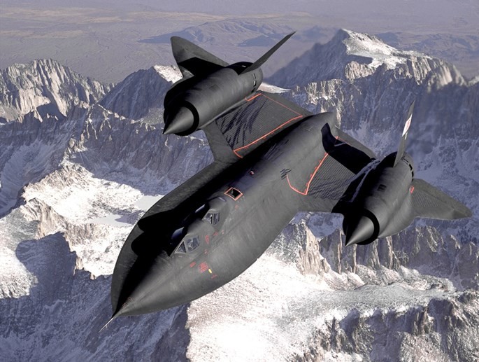 SR-71 bay nhanh gấp 3 lần vận tốc âm thanh, bay cao hơn 26 km - Ảnh: Không lực Mỹ