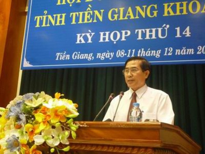 Ông Lê Văn Hưởng - Chủ tịch UBND tỉnh Tiền Giang