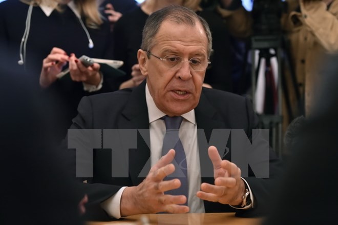 Ngoại trưởng Nga Sergei Lavrov. (Nguồn: AFP/TTXVN)