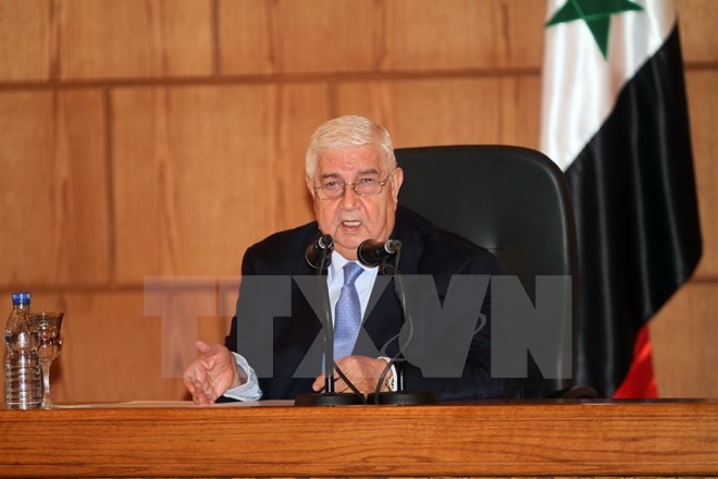 Ngoại trưởng Syria Walid al-Moallem. (Ảnh: THX/TTXVN)