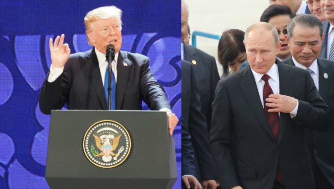 Ngày 11/10, Tổng thống Trump và Tổng thống Putin đã có mặt tại Đà Nẵng để chuẩn bị tham dự Tuần lễ cấp cao APEC.