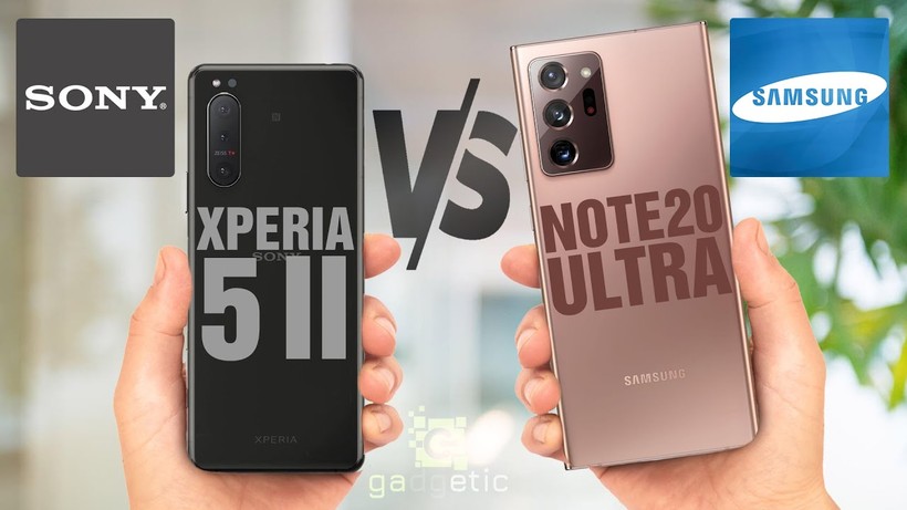 Sony Xperia 5 Mark 2 vs Samsung Galaxy Note 20 Ultra (Ảnh: Gadgetic)