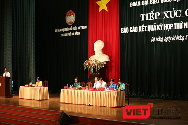 Đà Nẵng, Đinh Thế Huynh, tiếp xúc cử tri, địa biểu, Quốc Hội, Fomosa, xử lý, VietTimes