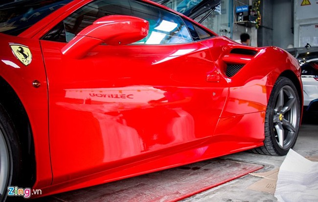 siêu xe, xe độ, Đà Nẵng, Ferrari 488 GTB, bản độ, full bodykit, Novitec Rosso,, VietTimes