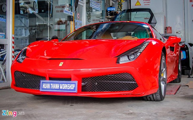 siêu xe, xe độ, Đà Nẵng, Ferrari 488 GTB, bản độ, full bodykit, Novitec Rosso,, VietTimes