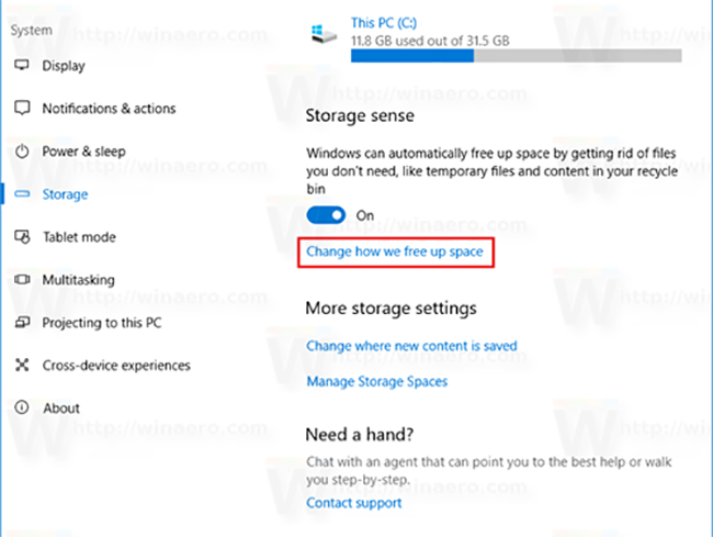 Kích hoạt tính năng tự dọn dẹp ổ cứng trên Windows 10 Creators ảnh 1 dọn dẹp ổ đĩa, VietTimes, thủ thuật Windows 10, Windows 10, Windows 10 Creator
