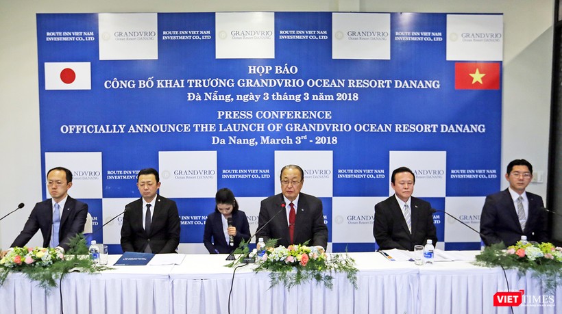 Chiều 3/3, tại Quảng Nam, Tập đoàn Du lịch hàng đầu Nhật Bản Route Inn Group đã tổ chức Họp báo, chính thức đưa Khu nghỉ dưỡng Grandvrio Ocean Resort Da Nang