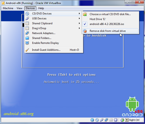 “Tháo” file ISO ra khỏi máy ảo. “Tháo” file ISO ra khỏi máy ảo.