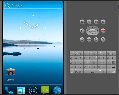 Trình giả lập hệ điều hành Android trong gói SDK dành cho nhà phát triển của Google. Trình giả lập hệ điều hành Android trong gói SDK dành cho nhà phát triển của Google.