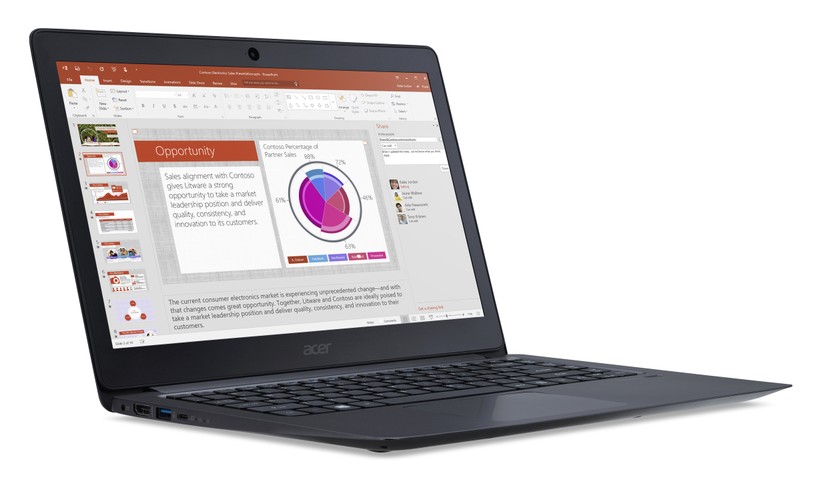 Cận cảnh laptop siêu di động Acer TravelMate X349