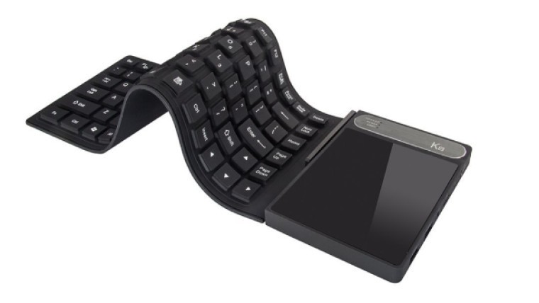 Độc đáo PC mini tích hợp trong bàn phím dẻo kèm touchpad ảnh 1