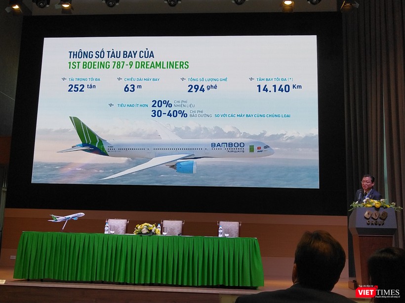 Thông số tàu bay Boeing 787-9 Dreamliner của Bamboo Airways