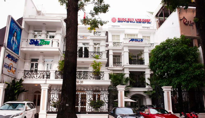Trụ sở Apollo Silicone và "người hàng xóm" Quốc Huy Anh tại các địa chỉ 16 và 18 Lê Quý Đôn, TP. HCM (Ảnh: quochuyanhcorp.vn)
