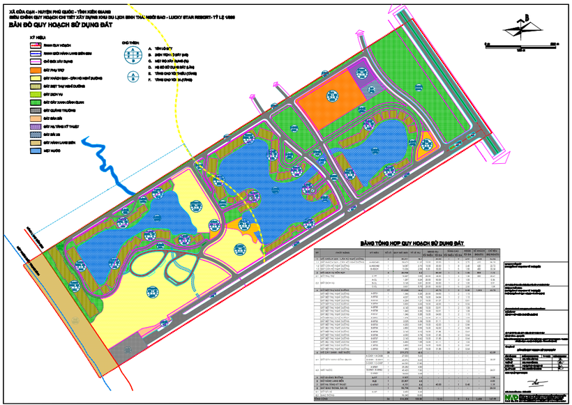 Quy hoạch tỷ lệ 1/500 của Khu du lịch sinh thái Ngôi Sao – Lucky Star Resort