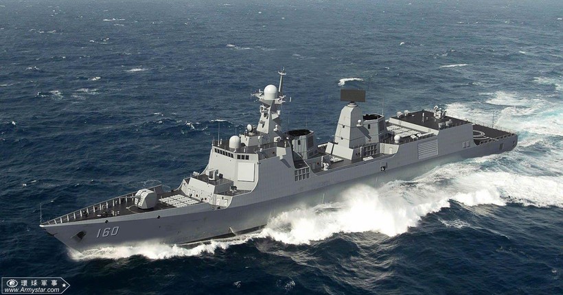 Tàu khu trục tên lửa lớp 055 trọng tải 13.200 tấn của Trung Quốc sẽ lần đầu tiên ra mắt công khai tại cuộc duyệt binh ngày 23.4.2019 tại vùng biển Thanh Đảo