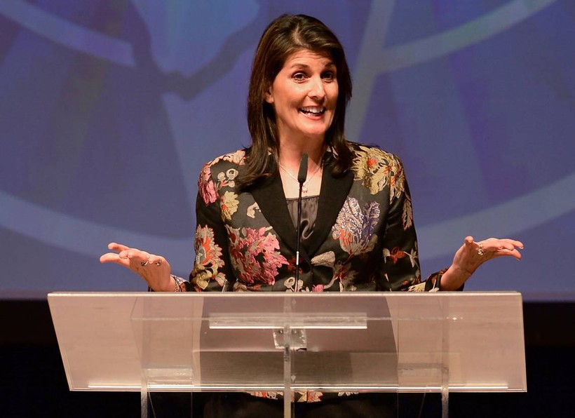 Bà Nikki Haley được coi là ứng cử viên Tổng thống của Đảng Cộng hòa trong cuộc tổng tuyển cử năm 2024. Bà Nikki Haley được coi là ứng cử viên Tổng thống của Đảng Cộng hòa trong cuộc tổng tuyển cử năm 2024.