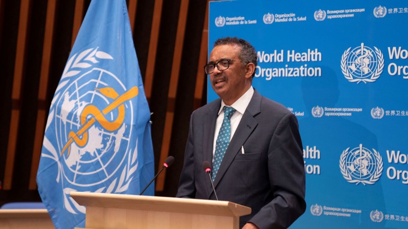 Tổng giám đốc WTO Tedros Adhanom phát biểu khai mạc kỳ họp (Ảnh: Reuters).