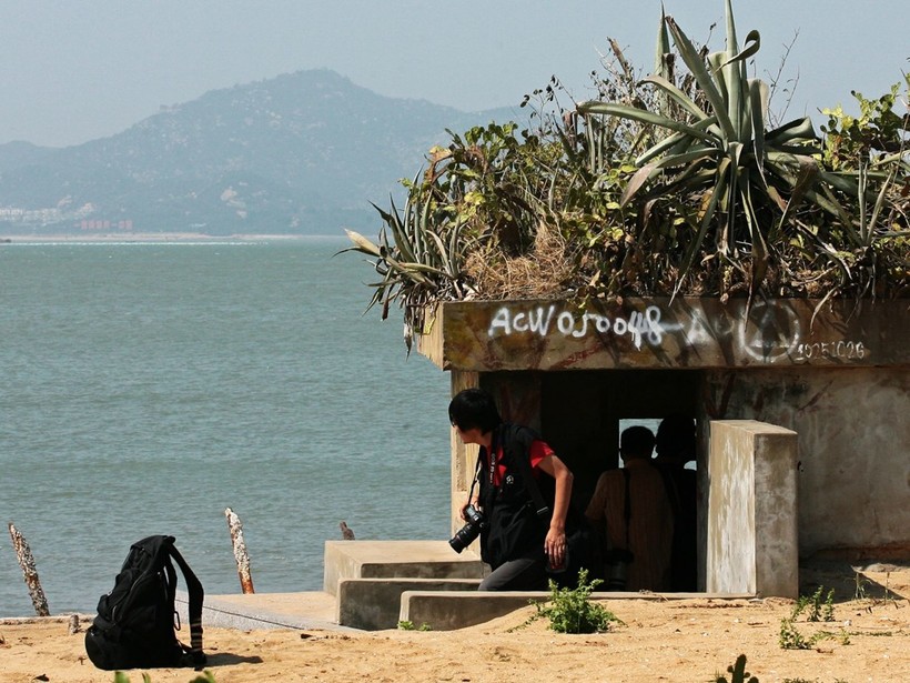 Từ đảo Kim Môn nhìn sang Hạ Môn rất gần (Ảnh: China Times).