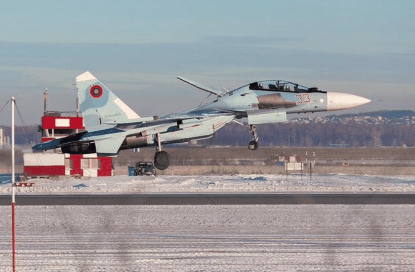 Máy bay tiêm kích SU-30SM của Không quân Armenia (Ảnh: Sohu).