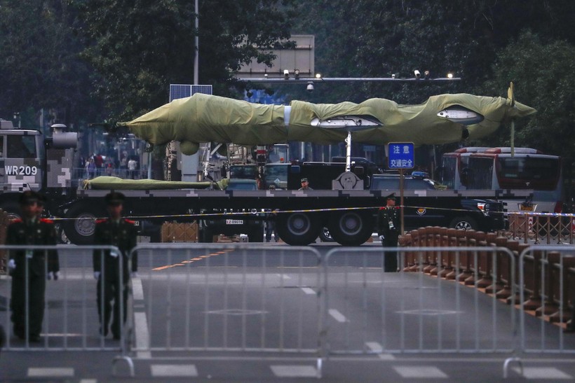 UAV thế hệ mới của Trung Quốc được trình làng dịp 1/10/2019 (Ảnh: AP).