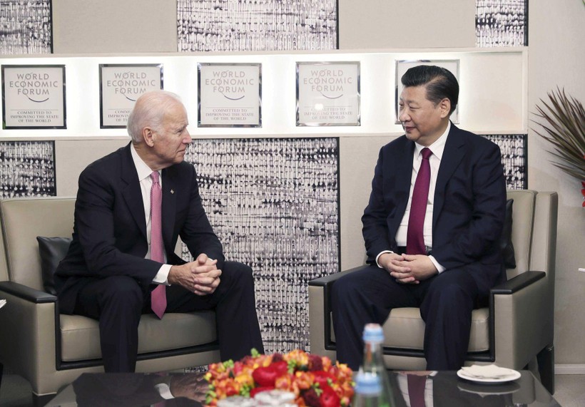 Ông Tập Cận Bình gặp Phó Tổng thống Joe Biden tại Davos (Thụy Sĩ ) ngày 17/1/2017 (Ảnh: Tân Hoa xã). Ông Tập Cận Bình gặp Phó Tổng thống Joe Biden tại Davos (Thụy Sĩ ) ngày 17/1/2017 (Ảnh: Tân Hoa xã).