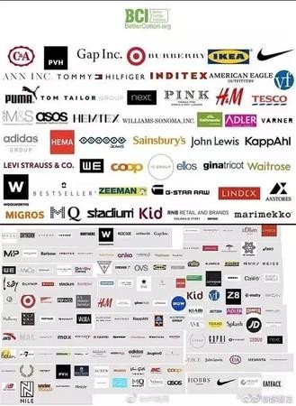 Danh sách các nhãn hiệu là thành viên của BCI bị cư dân mạng Trung Quốc truy lùng (Ảnh: ETtoday). Danh sách các nhãn hiệu là thành viên của BCI bị cư dân mạng Trung Quốc truy lùng (Ảnh: ETtoday).