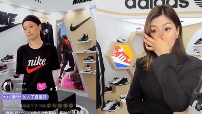 Những nhân viên người Trung Quốc bán hàng cho các nhãn hiệu Nike, Adidas bị tấn công (Ảnh: Đa Chiều). Những nhân viên người Trung Quốc bán hàng cho các nhãn hiệu Nike, Adidas bị tấn công (Ảnh: Đa Chiều).