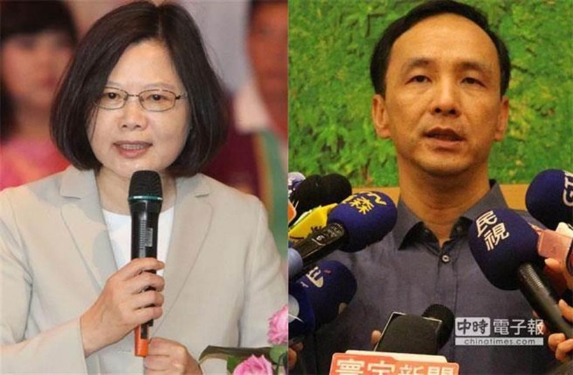 Ông Chu Lập Luân thất bại nặng trước bà Thái Anh Văn trong cuộc bầu cử &quot;tổng thống&quot; năm 2016 khiến ông mất chức Chủ tịch KMT (Ảnh: Chinatimes)