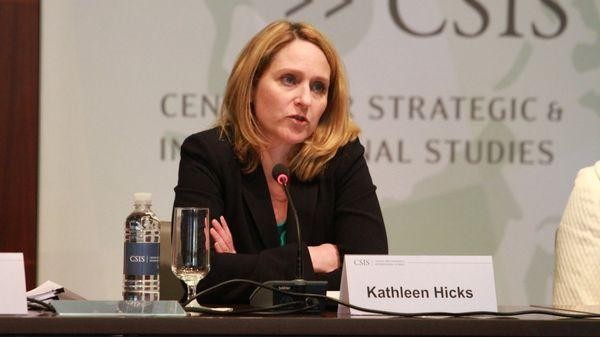 Bà Kathleen Hicks, Thứ trưởng Bộ Quốc phòng Mỹ phát biểu cam kết giúp bảo vệ Đài Loan tại hội thảo của CSIS (Ảnh: Twitter).