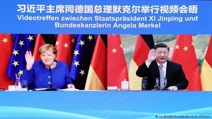 Chính phủ Đức dưới thời bà Merkel được coi là theo đuổi chính sách thỏa hiệp với Trung Quốc (Ảnh: Deutsche Welle).