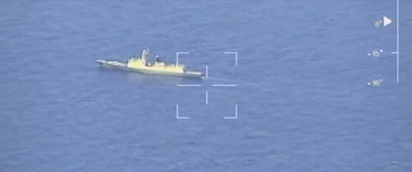 UAV của Đài Loan trinh sát, chụp ảnh tàu Hải quân PLA (Ảnh: Hk01).