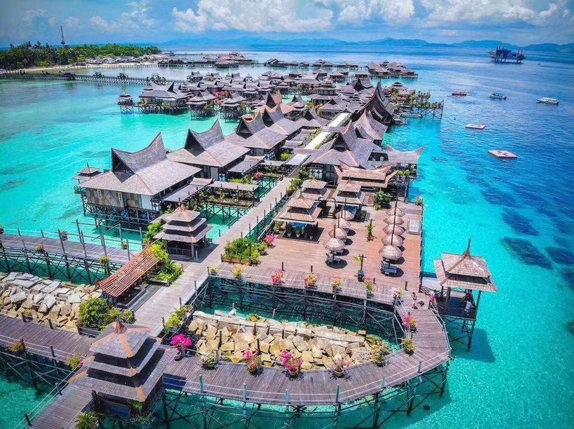 Semporna hiện là điểm du lịch "hot" nhất thu hút du khách Trung Quốc tìm đến Malaysia (Ảnh: Ctrip) Semporna.jpg