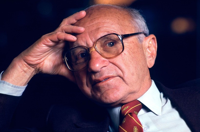 Nhà kinh tế đoạt giải Nobel người Mỹ Milton Friedman (Ảnh: Zhihu). Milton Friedman.jpg