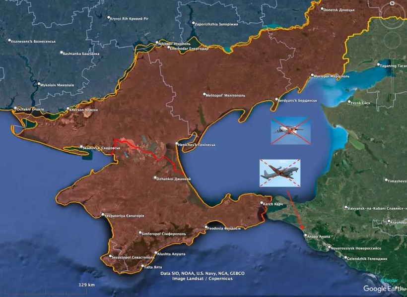 Biển Azov, nơi xảy ra vụ việc (Ảnh: Reddit). bien-azov-vi-tri-a-50-bi-ban-ha-1870.jpg