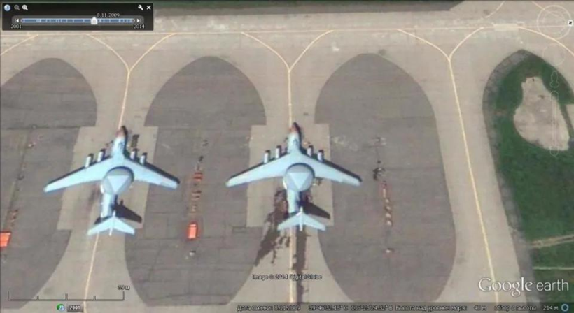 Máy bay AWACS KJ-2000 của Trung Quốc có vòm radar nhỏ hơn hẳn máy bay của Triều Tiên. Ảnh: QQnews. KJ-2000 cua TQ.png