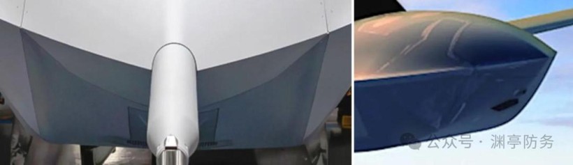 Mũi chiếc YFQ-42A, phía dưới có một cửa sổ nhỏ. Ảnh: Sohu. Mui va cua so phia duoi YFQ-42A.jpeg