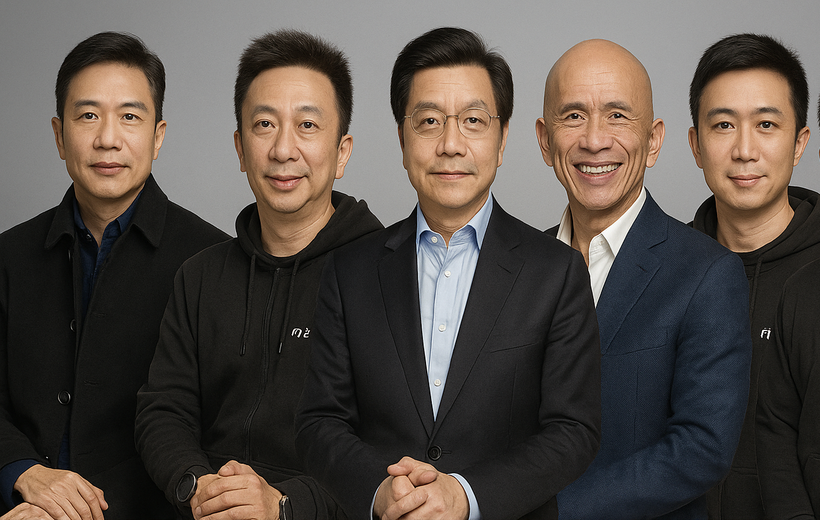 Năm gương mặt tiêu biểu đại diện cho các nhân tài công nghệ ở nước ngoài về nước kinh doanh thành công. Ảnh: Baidu.